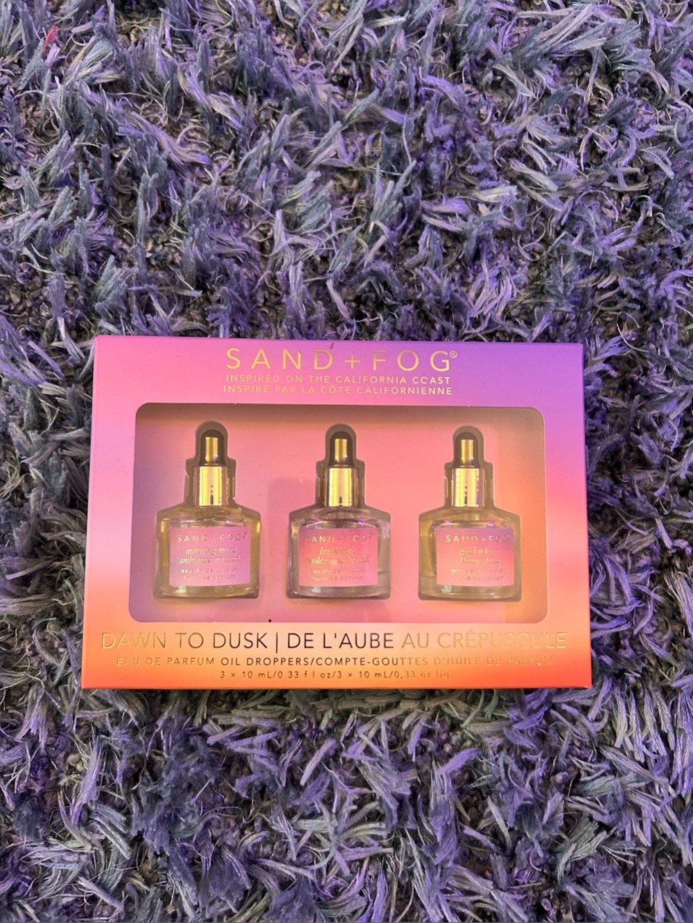 New Sand and fog -Dawn to Dusk Perfume Oil Trio